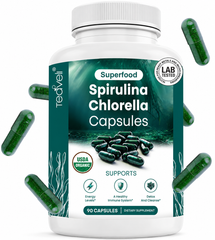 Espirulina Clorella Orgánica - 90 Cápsulas