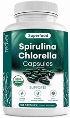 Espirulina Clorella Orgánica - 180 Cápsulas