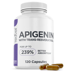 Suplemento de apigenina con resveratrol para una biodisponibilidad superior