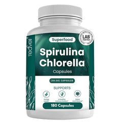Organic Spirulina & Chlorella Capsules | 80 Day Supply | 240 Caps | Soil Association Certified Superfood
