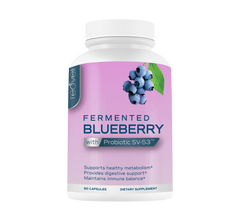 Fermented Blueberry Powder Supplement - 60 Capsules