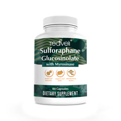 Sulforaphane Supplement with Myrosinase From Broccoli & Seed Extract – 60 Servings