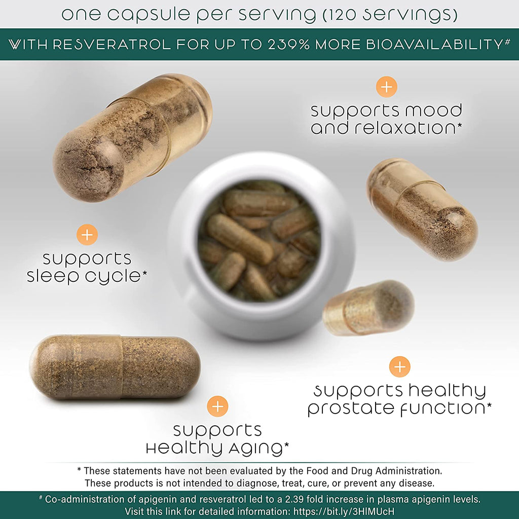 Teaveli® Apigenin Supplement with Resveratrol for Superior